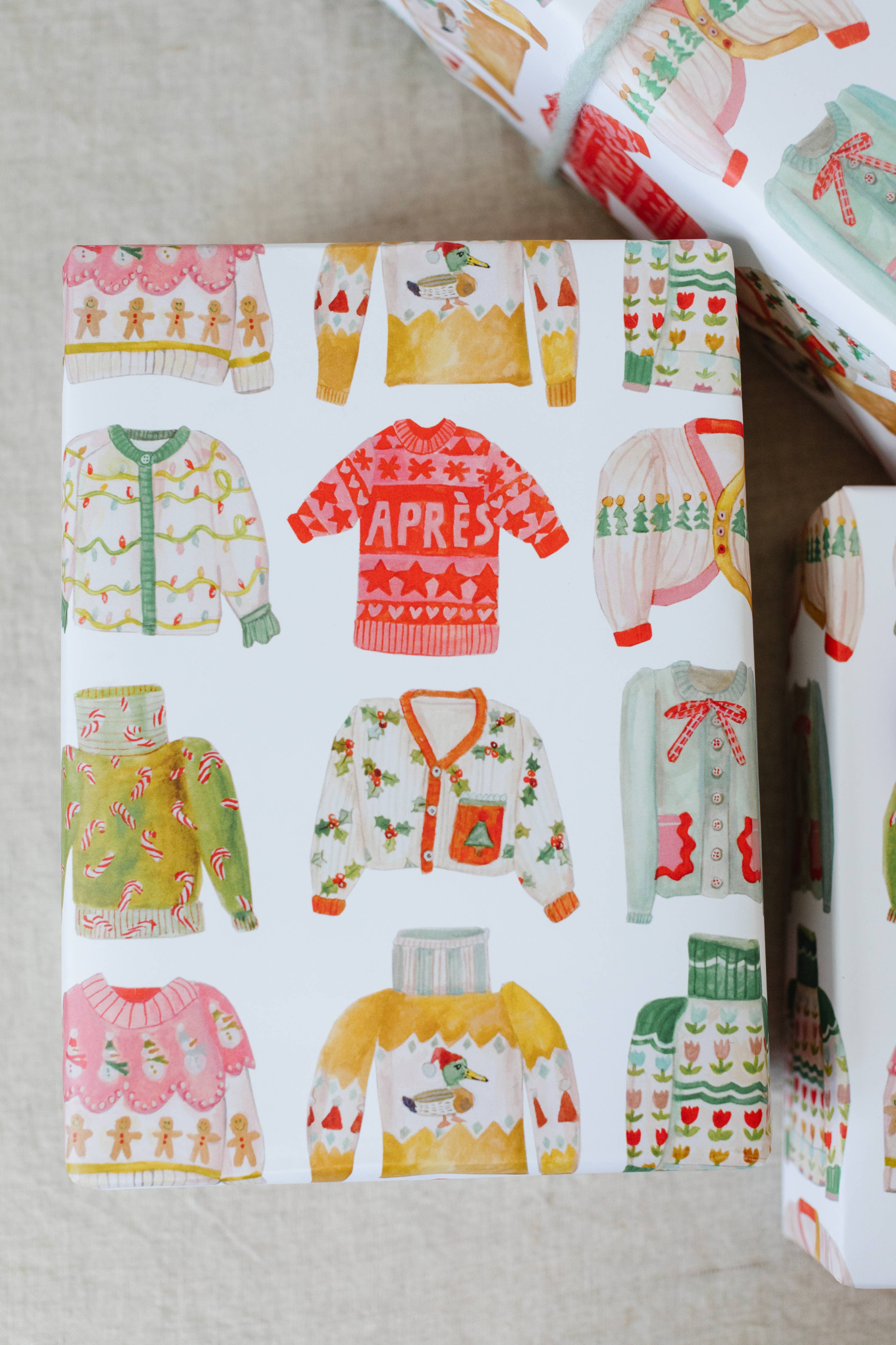 Gift Wrap Roll - Holiday Sweater