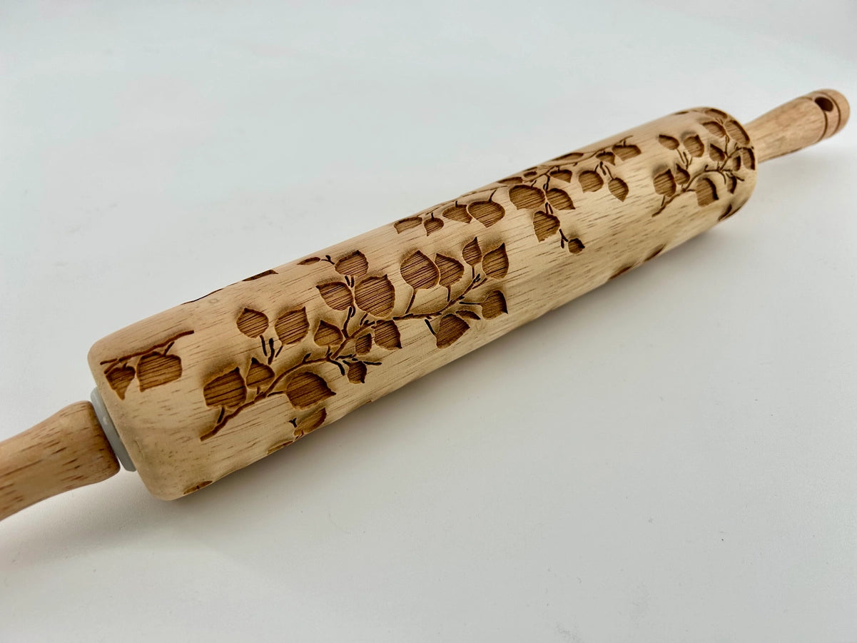 Aspen Branches Embossed Rolling Pin