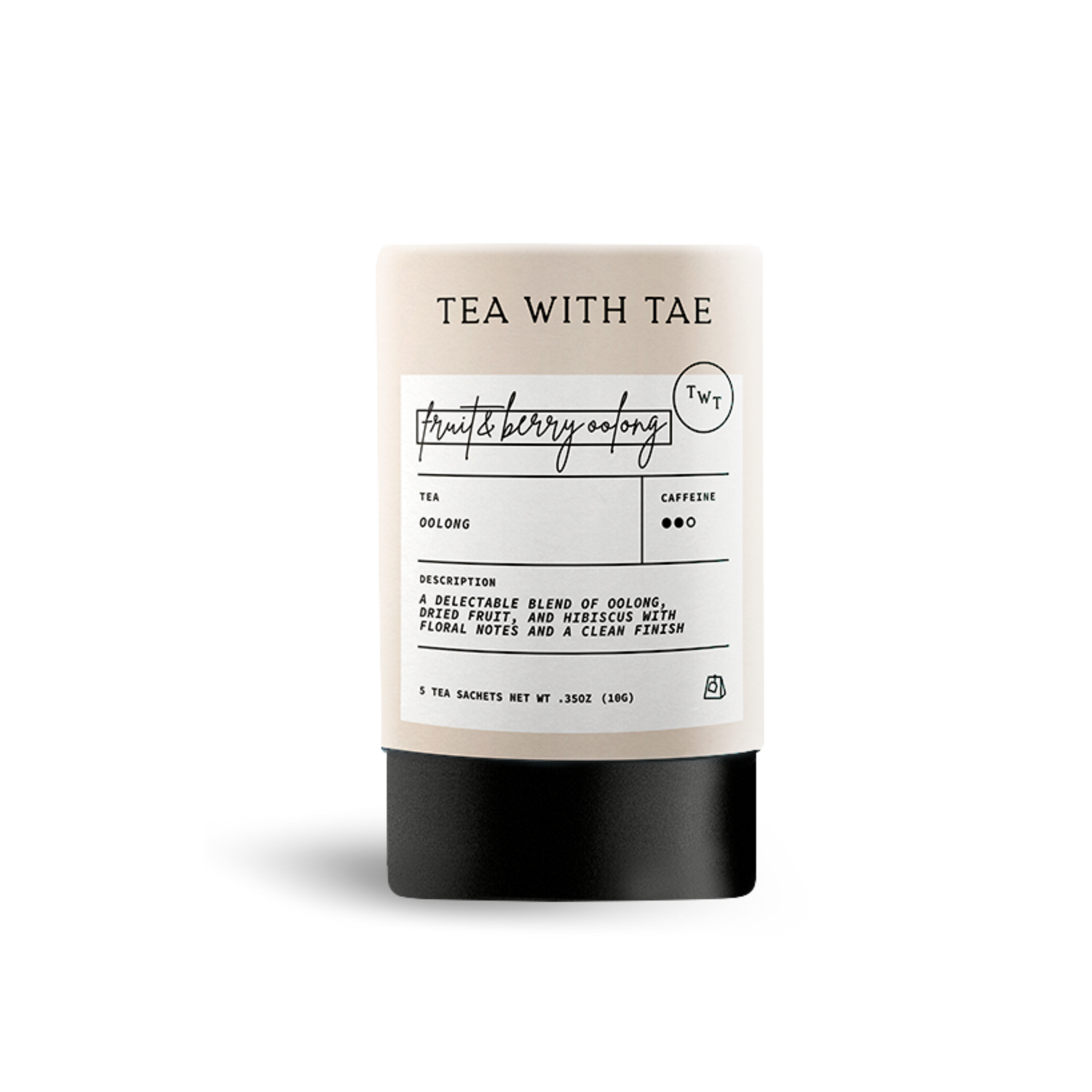 Tea packaging with &