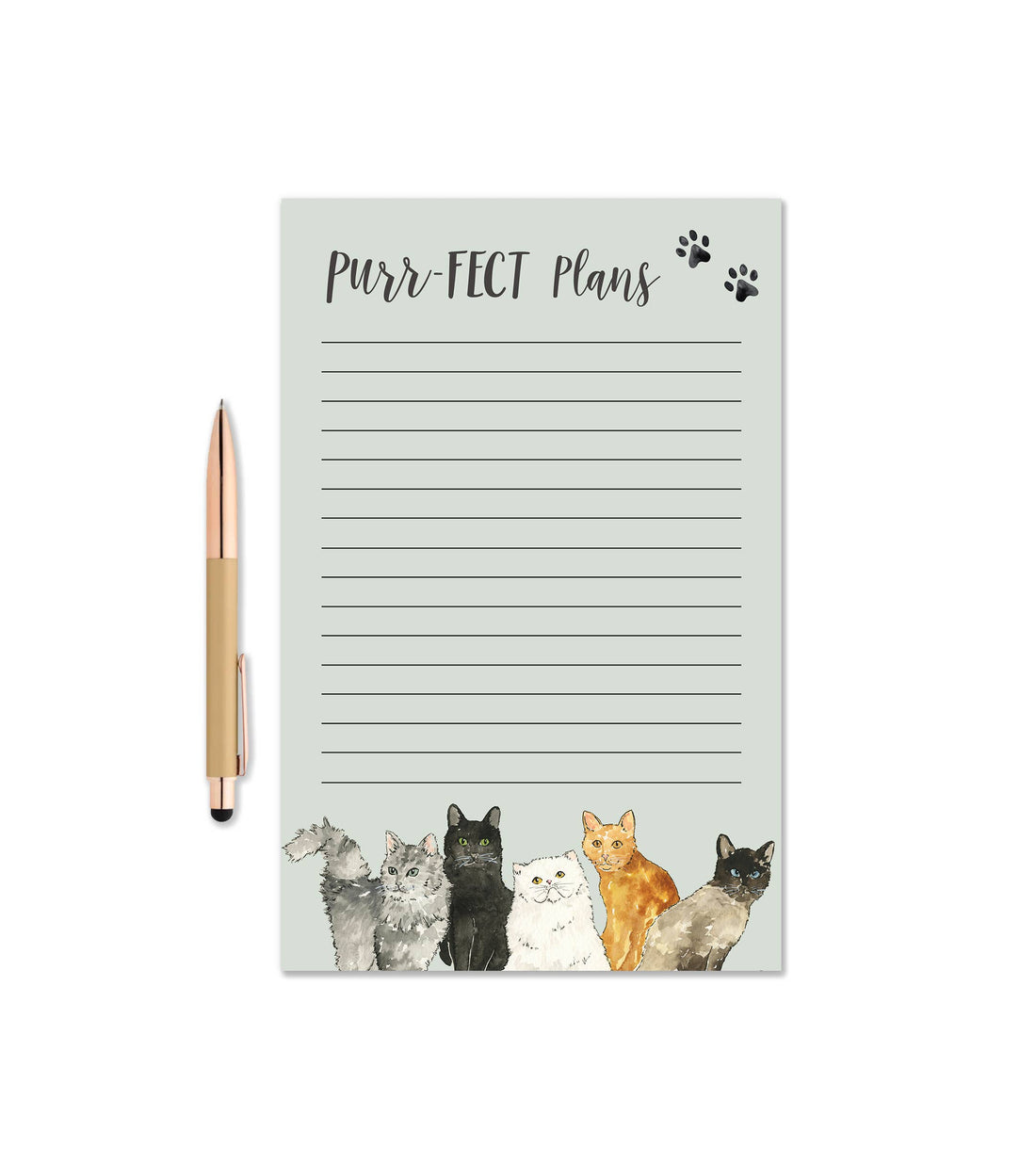 Purr-Fect Plans Cat Notepad