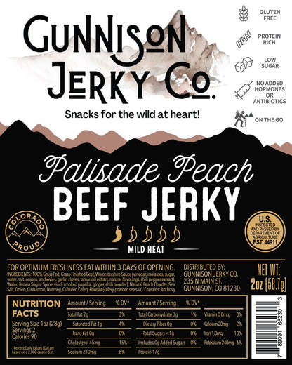 Gunnison Jerky Co. Palisade Peach Beef Jerky