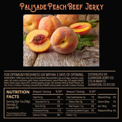 Gunnison Jerky Co. Palisade Peach Nutrition Facts