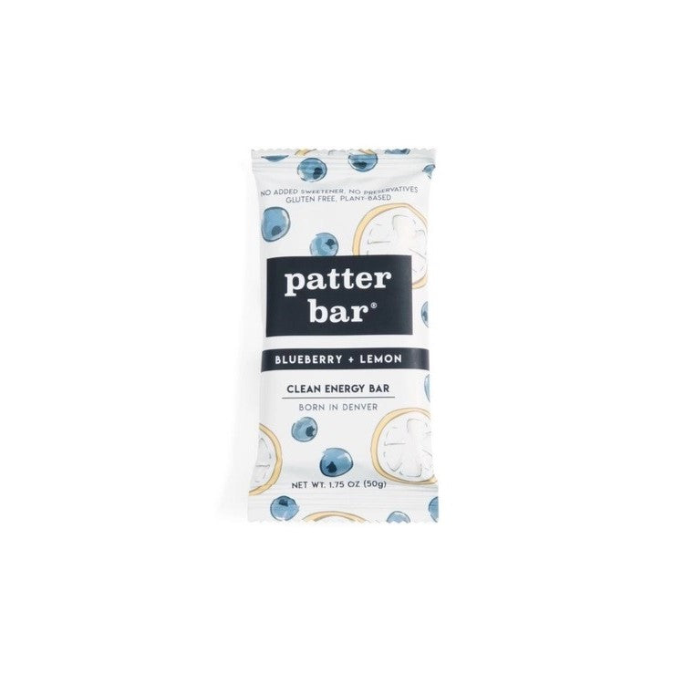 Patterbar blueberry lemon energy bar