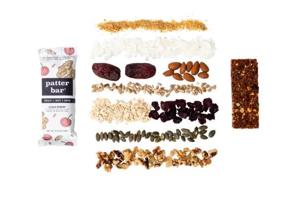 Patterbar fruit nut seed energy bar ingredients